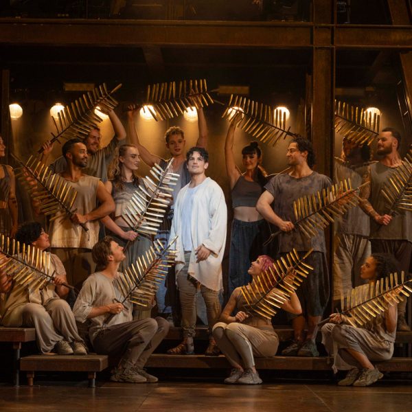 Michael Paynter and the ensemble cast of Jesus Christ Superstar. Photo by Jeff Busby